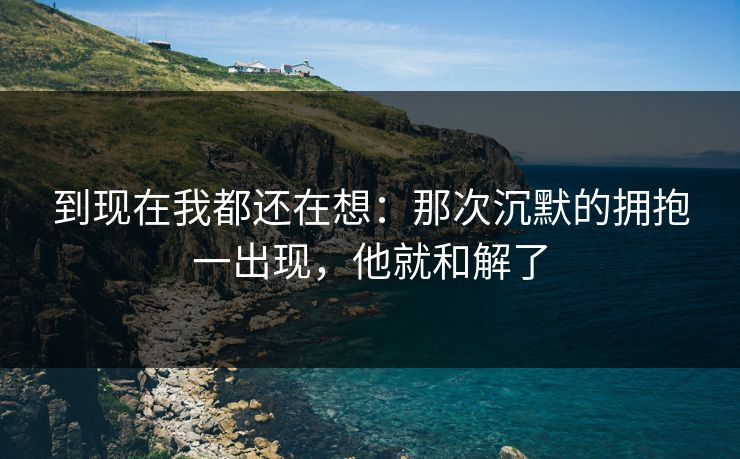 到现在我都还在想：那次沉默的拥抱一出现，他就和解了
