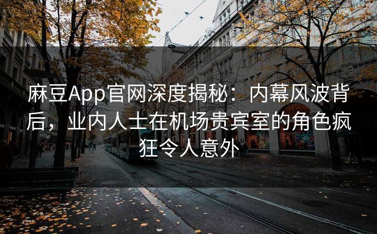 麻豆App官网深度揭秘：内幕风波背后，业内人士在机场贵宾室的角色疯狂令人意外